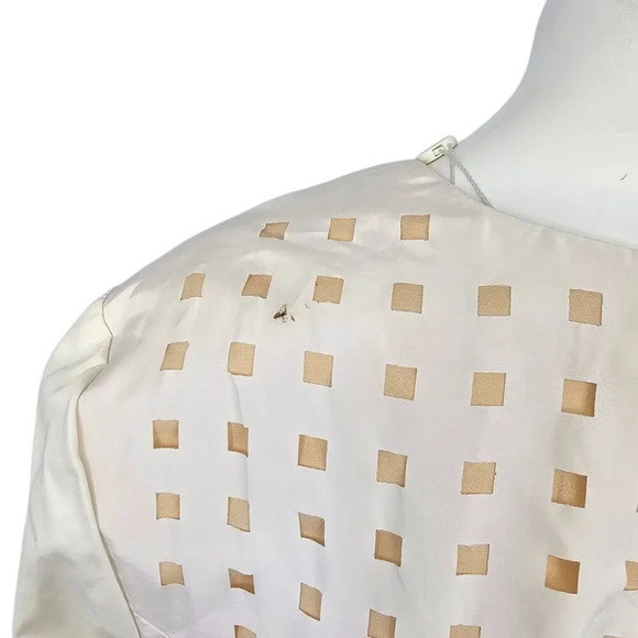 Finders Keepers Womens Beyond The Call Long Sleeve Top Size M Laser Cut Zip Back - Picture 6 of 9